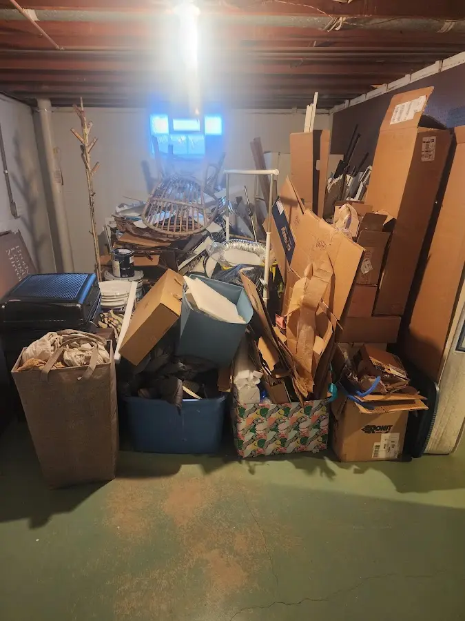 Roll-off dumpster container at job site for Roll Off Dumpster Rental in Shelby